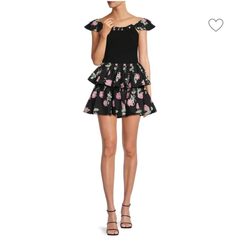 LoveShackFancy Sanam Floral Mini Dress - Picture 2 of 8